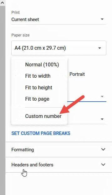 Hướng dẫn cách in các ô đã chọn trong Google Sheets